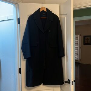Lululemon WOOL Coat, size 4, MID WARMTH, BLACK quilted on back EUC